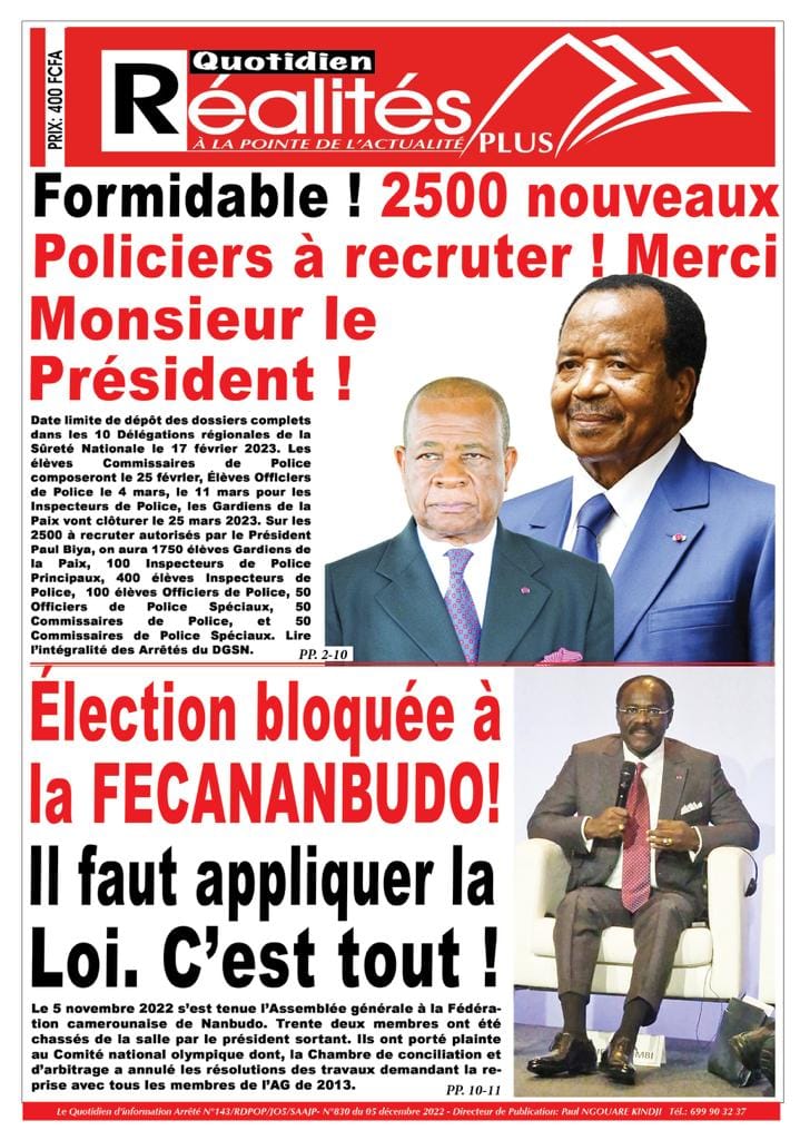 Plus d'infos sur cameroun